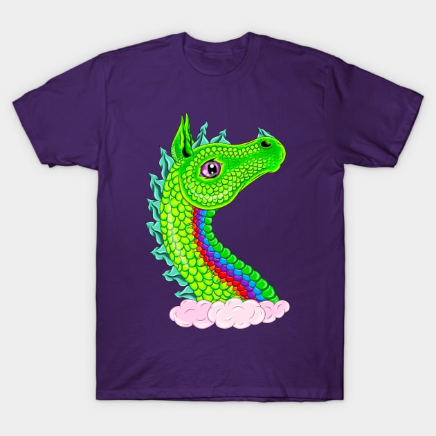 Green Air Dragon T-Shirt by MelanieJeyakkumar
